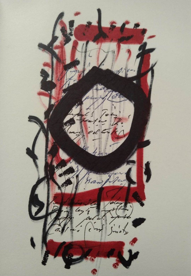 praca kaligraficzna Grzegorza Wróblewskiego z serii KUMITE