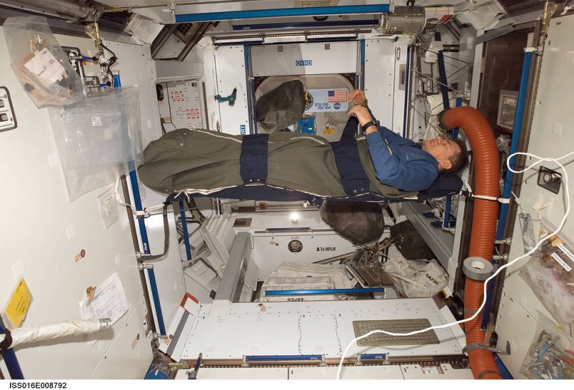 Astronauta Paolo Nespoli na pokładzie Międzynarodowej Stacji Kosmicznej / NASA