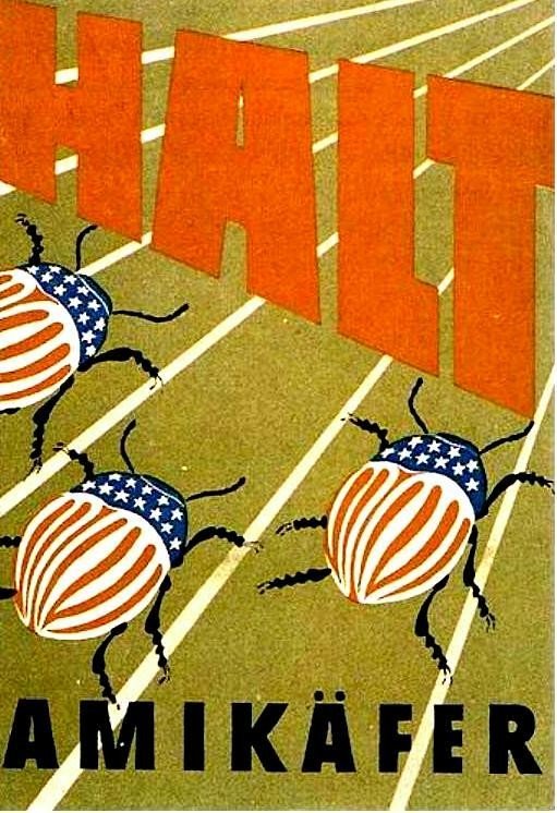 Stonka, niemiecki plakat propagandowy z lat 50.