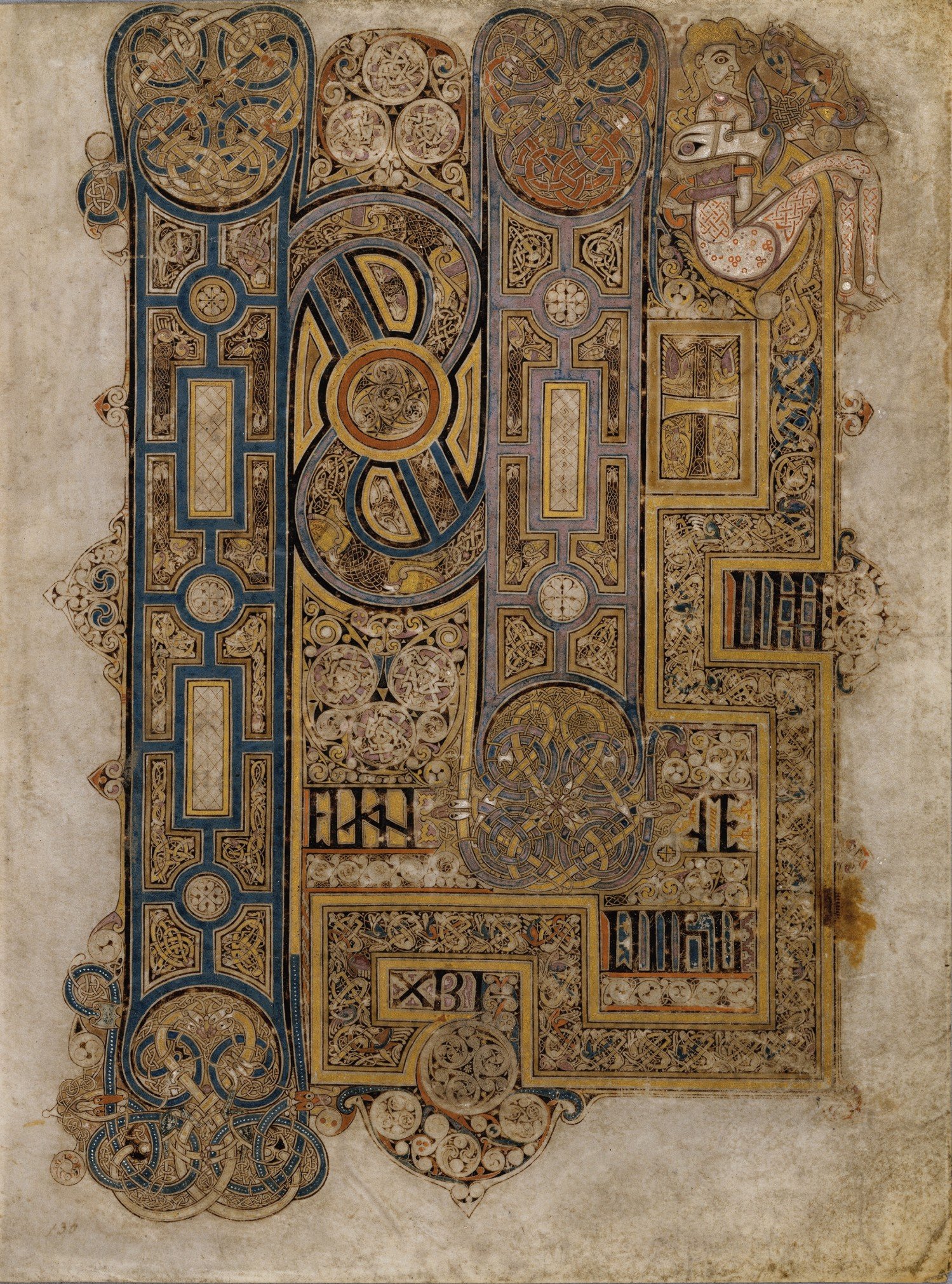 „Księga z Kells”, folio 130r / Trinity College Dublin