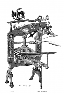 Prasa drukarska Columbian z 1813 roku