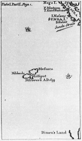 W „Podróżach Guliwera” Jonathana Swifta, wydanych w roku 1726, znalazły się mapy przygotowane przez samego Hermana Molla