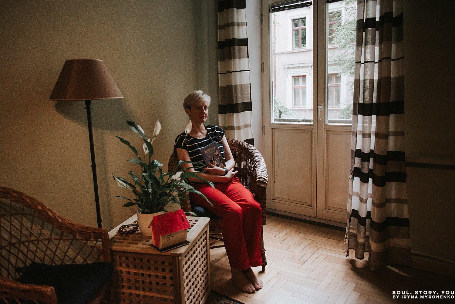 Ольга Купріян у квартирі Мілоша. Фото: Ірина Маиронено