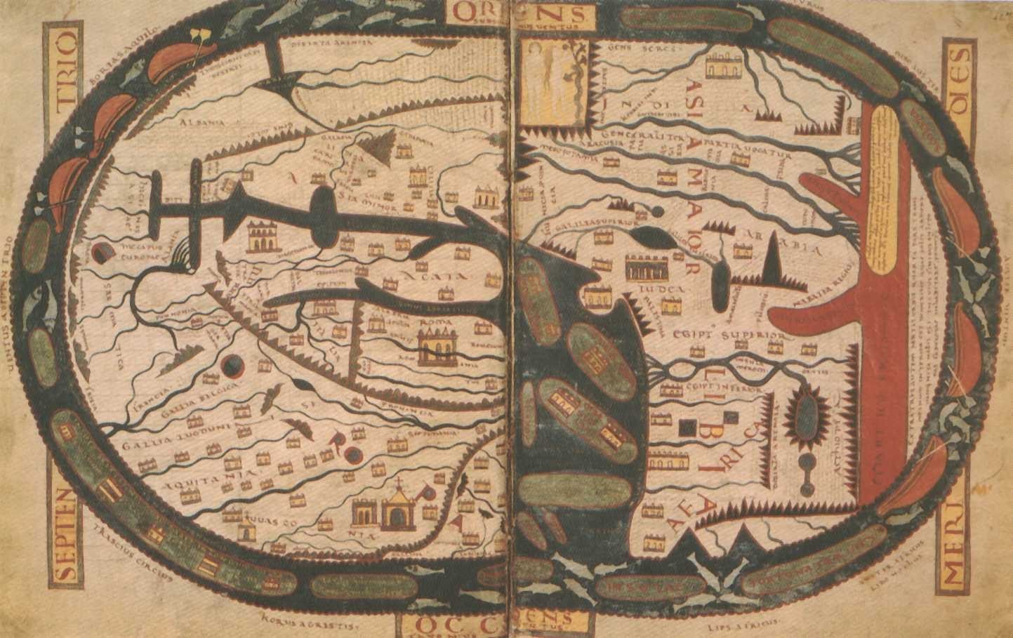 Beato z Liebany, „Mappa mundi”, ok. 1050
