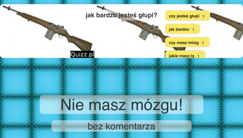 „Jak bardzo jesteś głupi”, quizz.pl