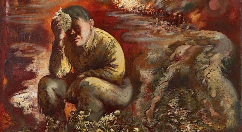 George Grosze „Kain. Hitler w piekle”, 1944