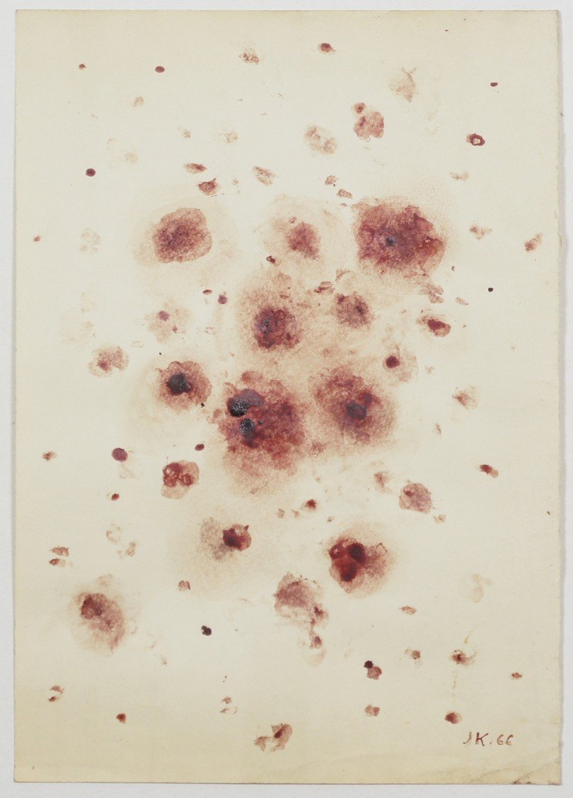 bez tytułu, 1966, krew / papier