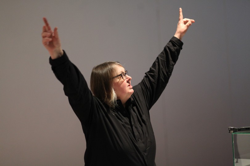 Performans Ewy Zarzyckiej w Galerii Studio, 2018