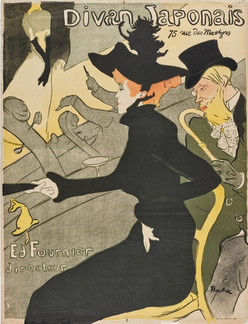 Henri de Toulouse-Lautrec  (1864–1901) Divan Japonais 1892/93
