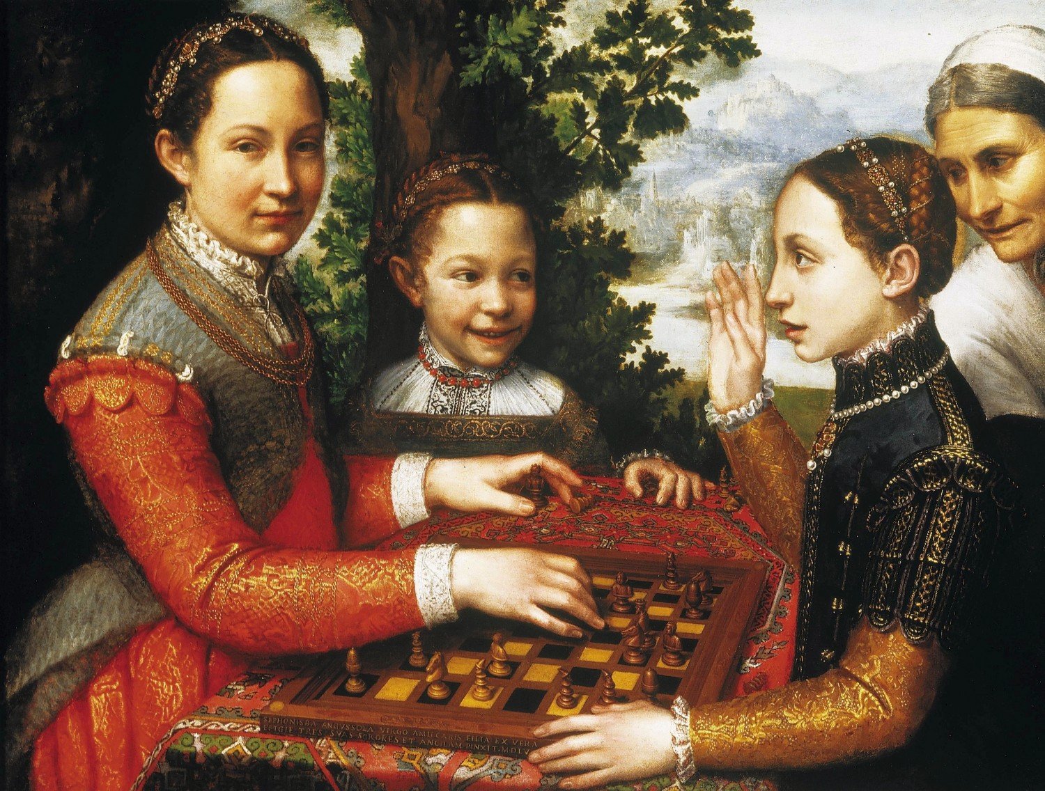 Sofonisba Anguissola, „Gra w szachy”