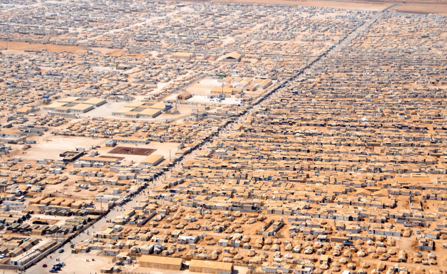 Obóz  Za'atri w Jordanii dla uchodźców z Syrii / fot. U.S. Department of State