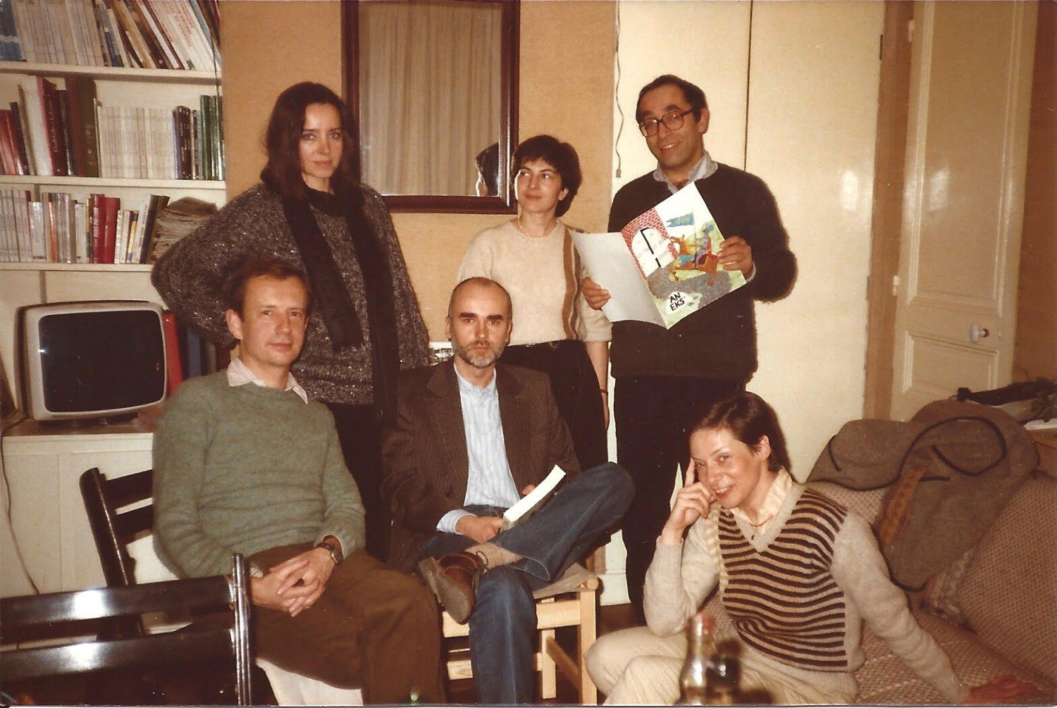 Wojciech Karpiński, Maja i Adam Zagajewscy, Irena i Aleksander Smolarowie, Barbara Toruńczyk, Paryż, lata 80.