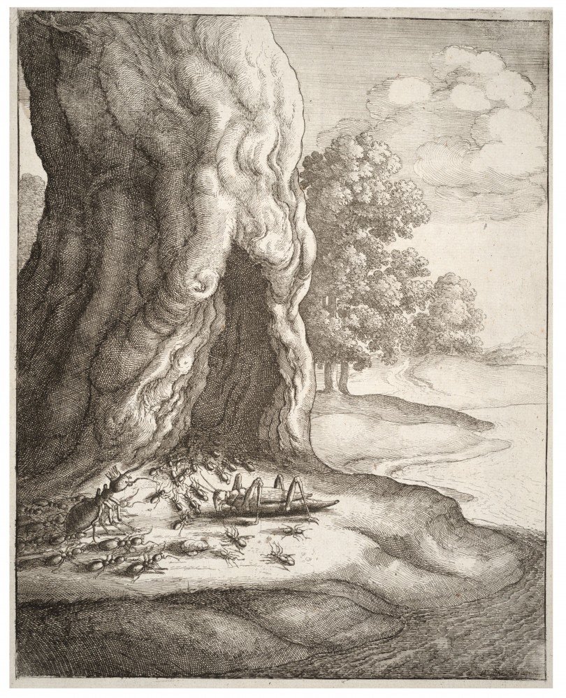 Wenceslaus Hollar, ilustracja do „Bajek” Ezopa