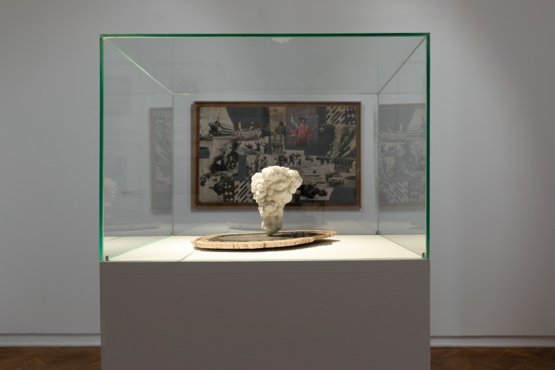 Widok wystawy, na pierwszym planie Evariste Richer „P amiątka” (2009), fot. Anna Zagrodzka, Archiwum Muzeum Sztuki, Łódź