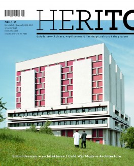 Herito to poświęcony dziedzictwu i kulturze Europy Środkowej, polsko-angielski kwartalnik stworzony przez Międzynarodowe Centrum Kultury. Najnowszy numer jest poświęcony socmodernizmowi w architekturze.