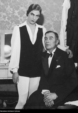 Karol Szymanowski i tancer Serge Lifar, zdjęcie z pisma As z 1935, PD