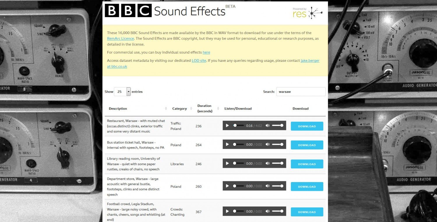BBC Sound Effects